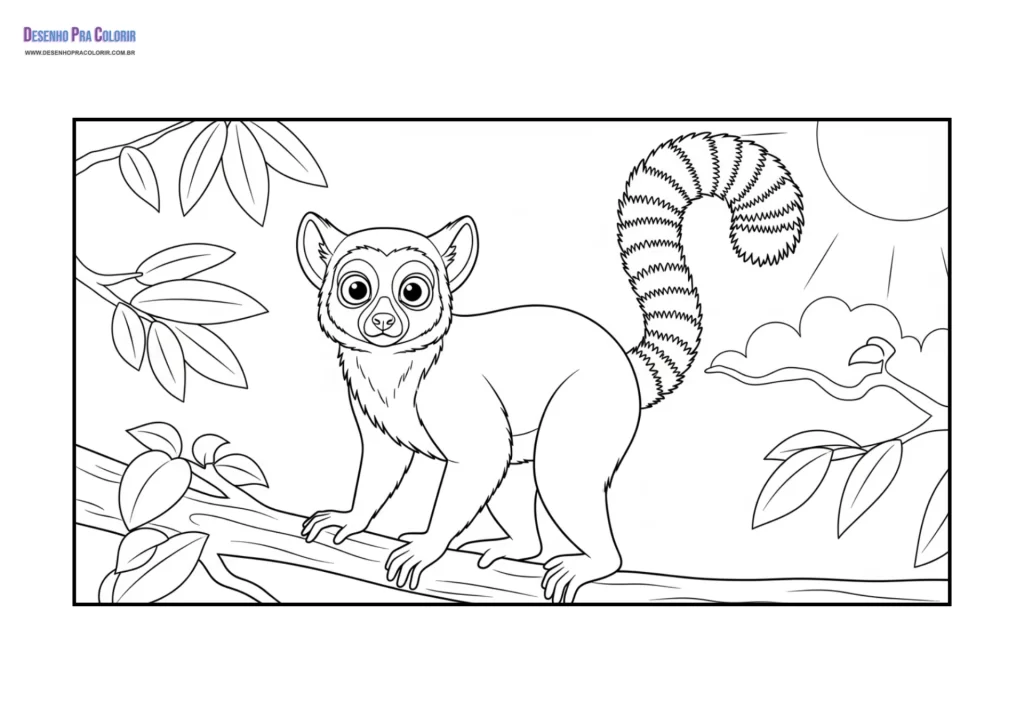 Desenho Para Colorir de Animais