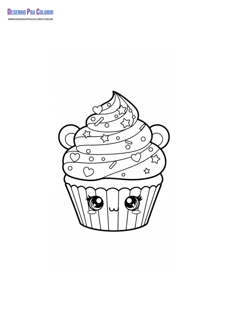 Desenho Para Colorir Kawaii