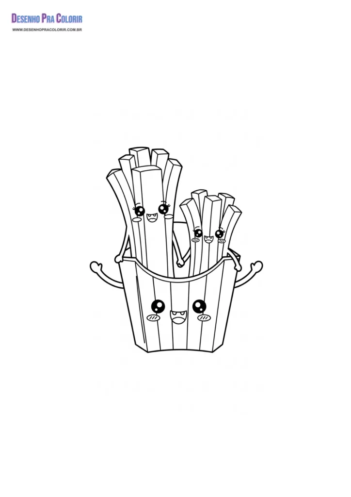Desenho Para Colorir Kawaii