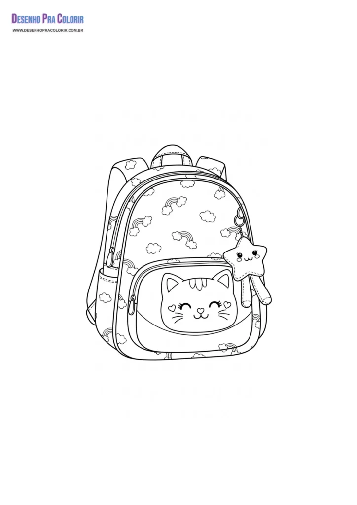 Desenho Para Colorir Kawaii