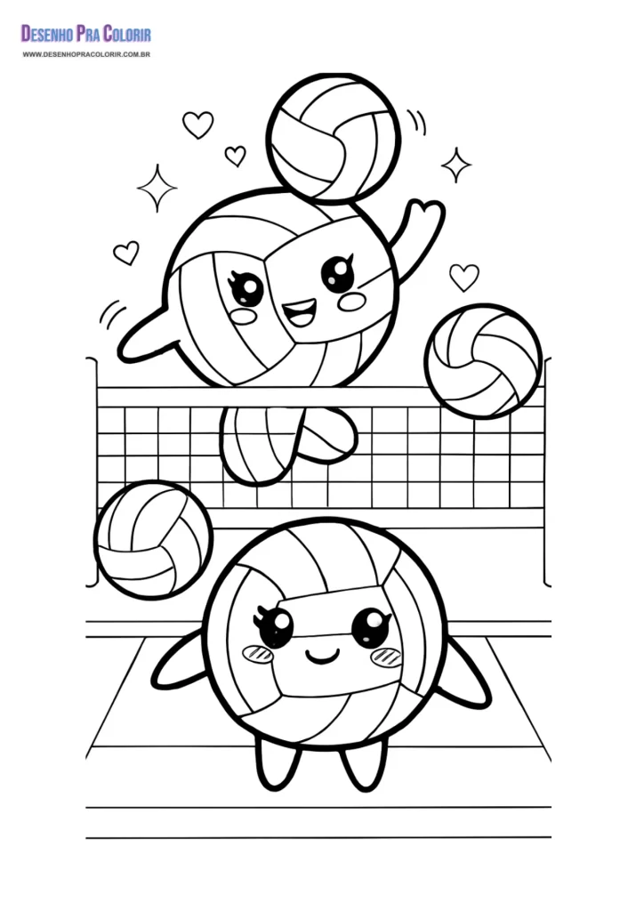Desenho Para Colorir Kawaii