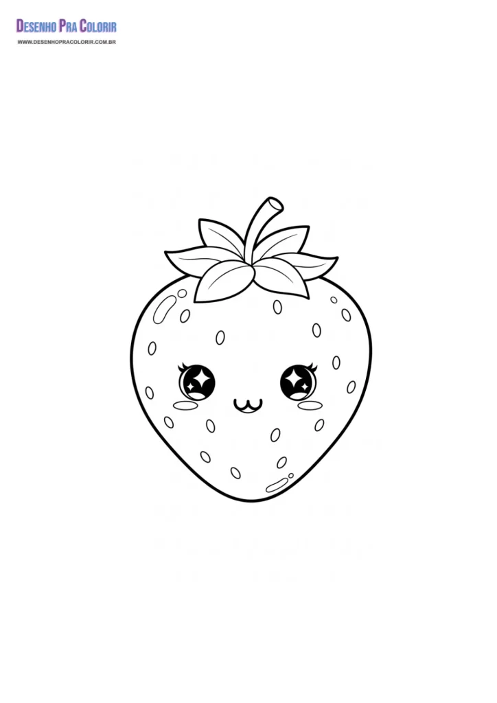 Desenho Para Colorir Kawaii