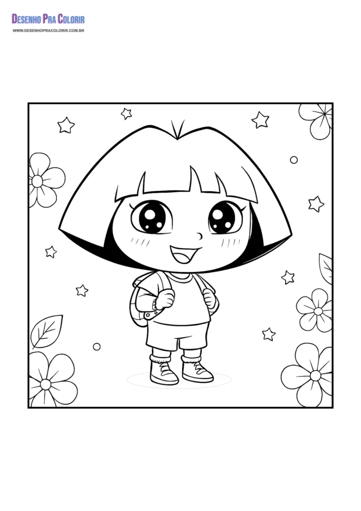 Desenho Para Colorir Kawaii