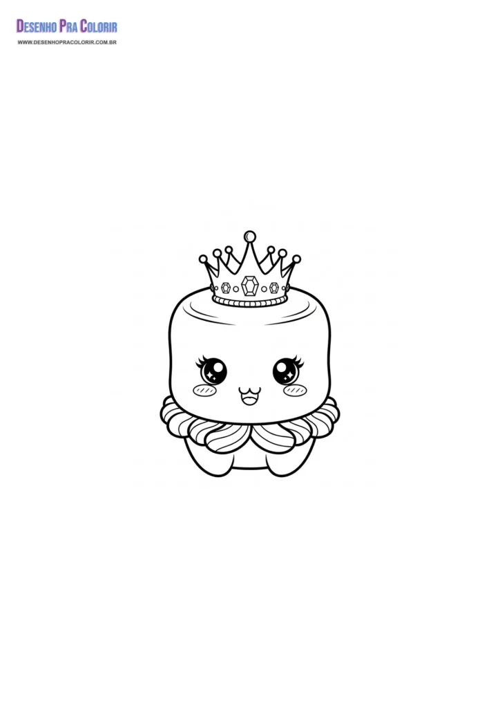 Desenho Para Colorir Kawaii