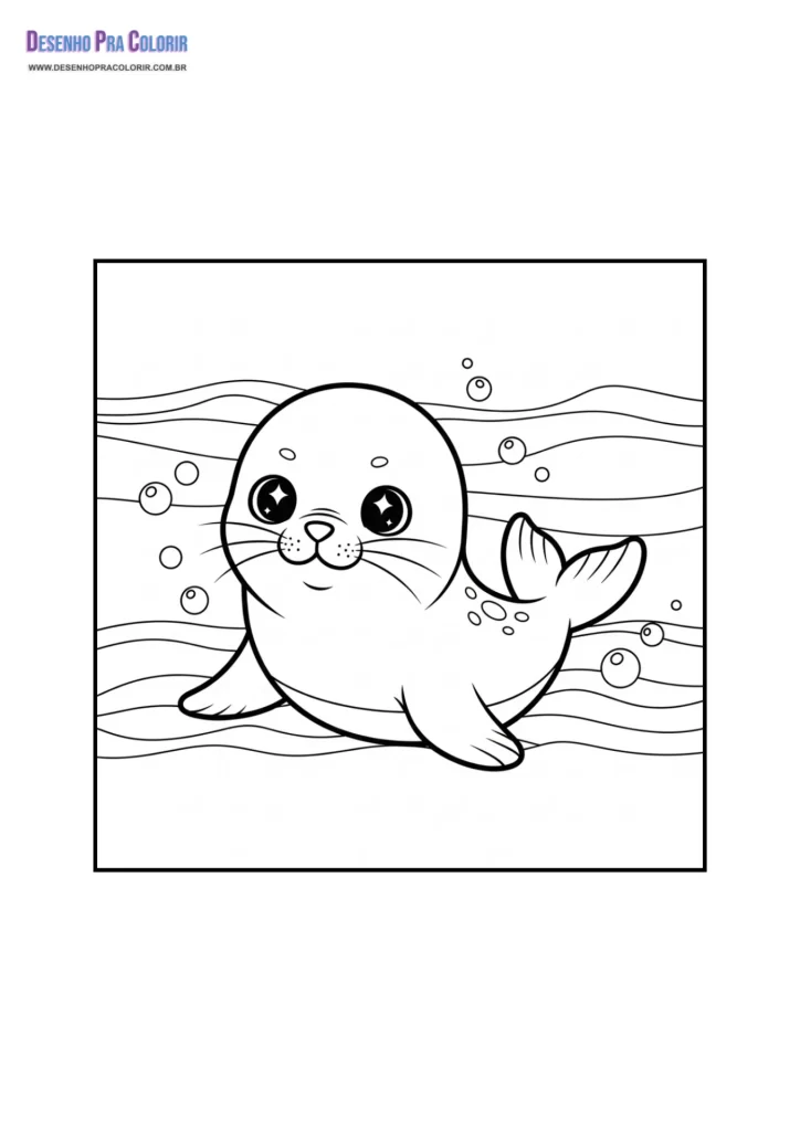 Desenho Para Colorir Kawaii