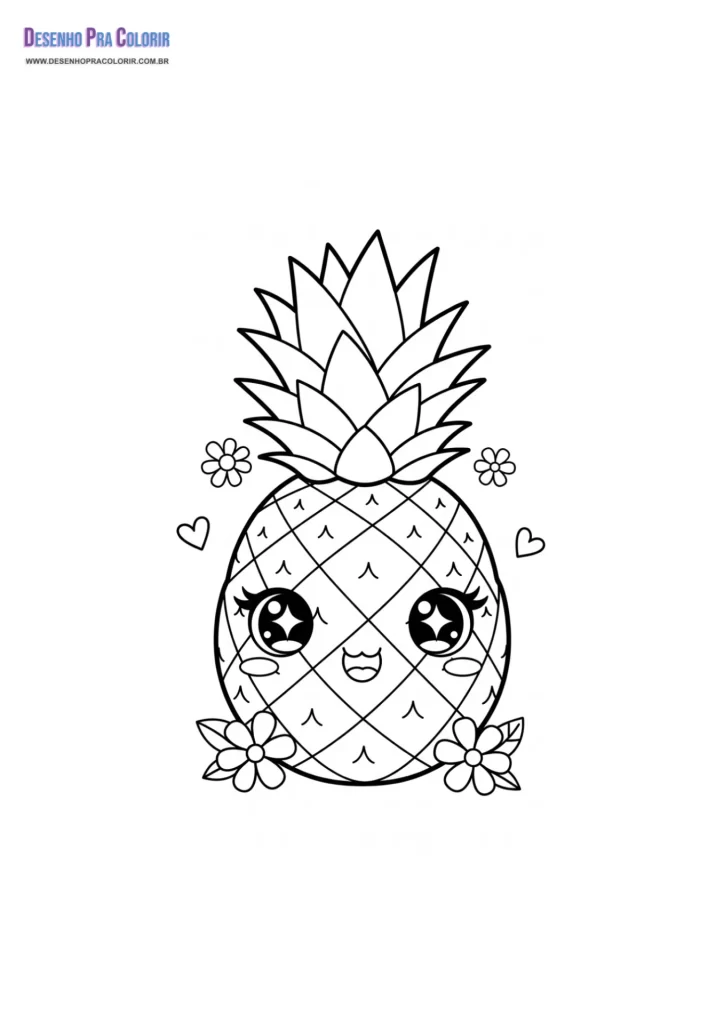 Desenho Para Colorir Kawaii