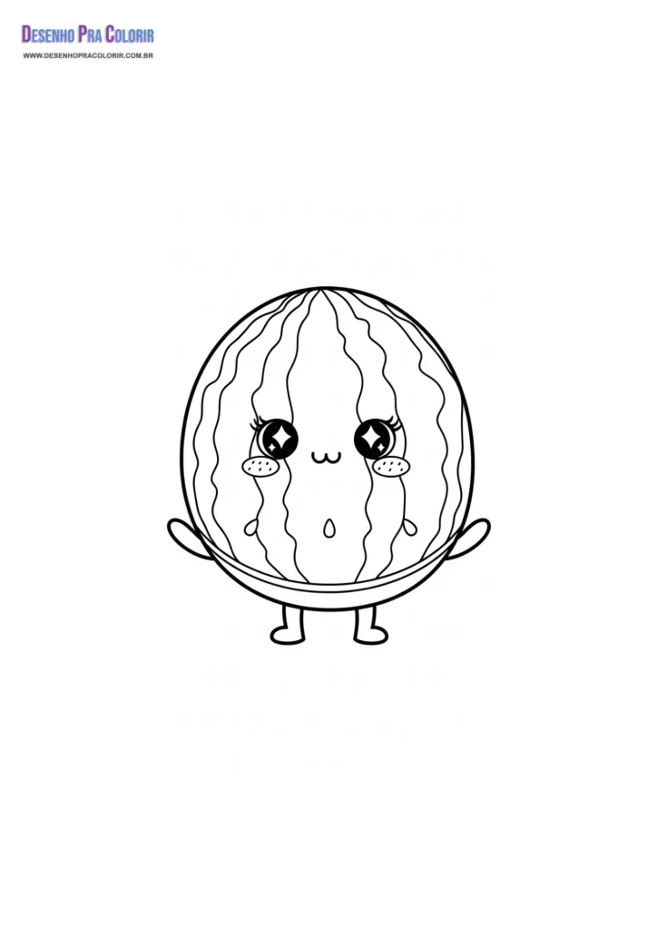 Desenho Para Colorir Kawaii