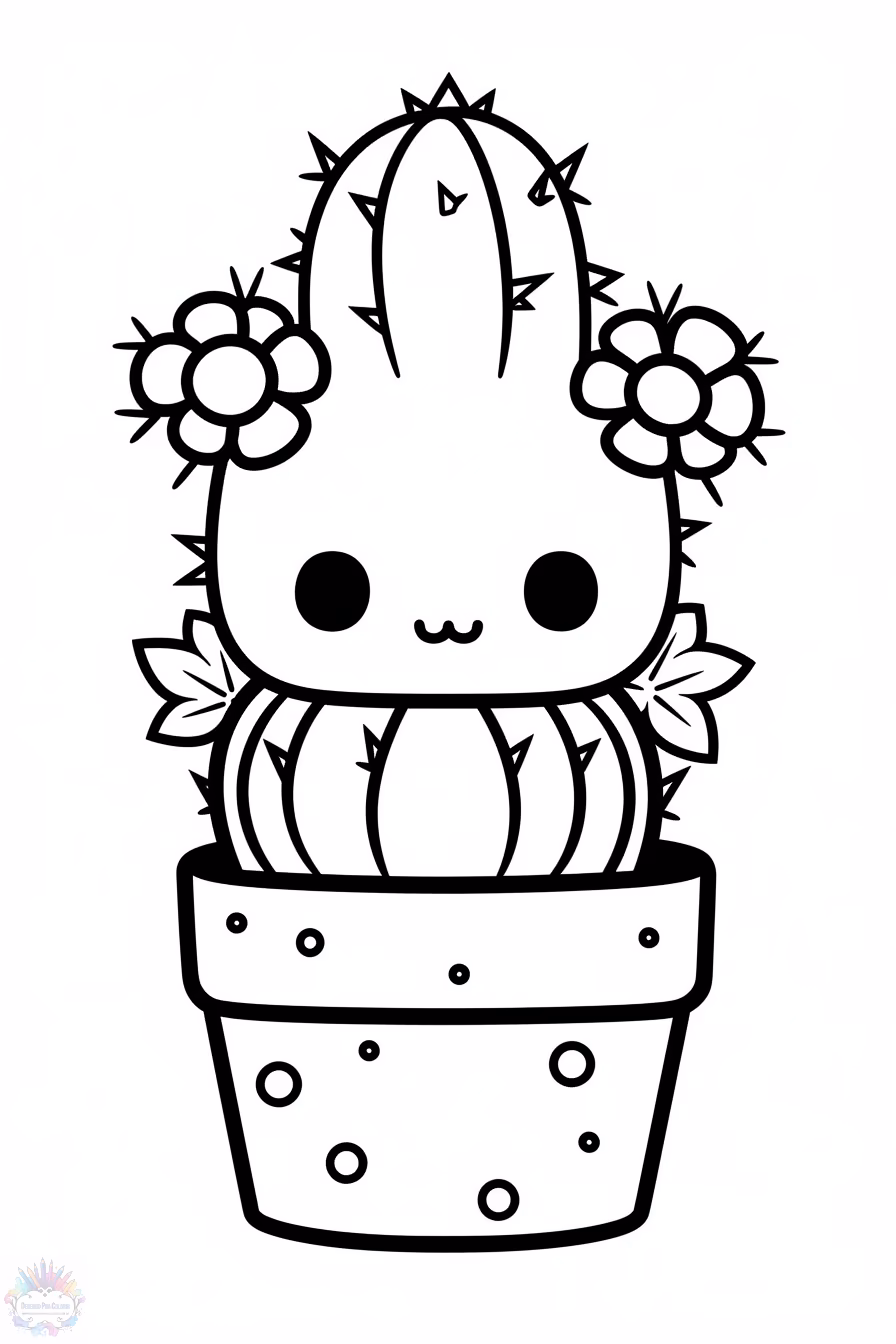 Desenho Para Colorir Kawaii