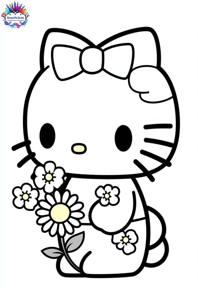 hello kitty para colorir
