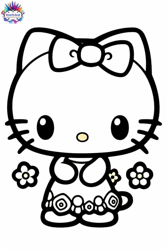 hello kitty para colorir