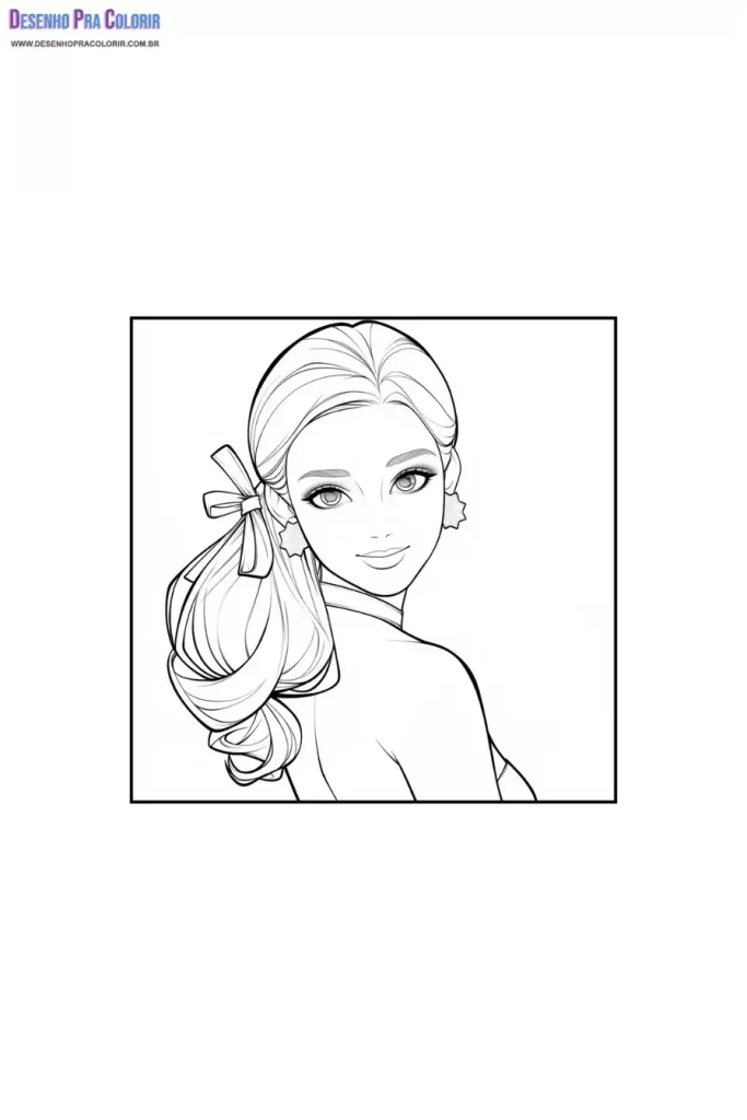 Barbie Para Colorir