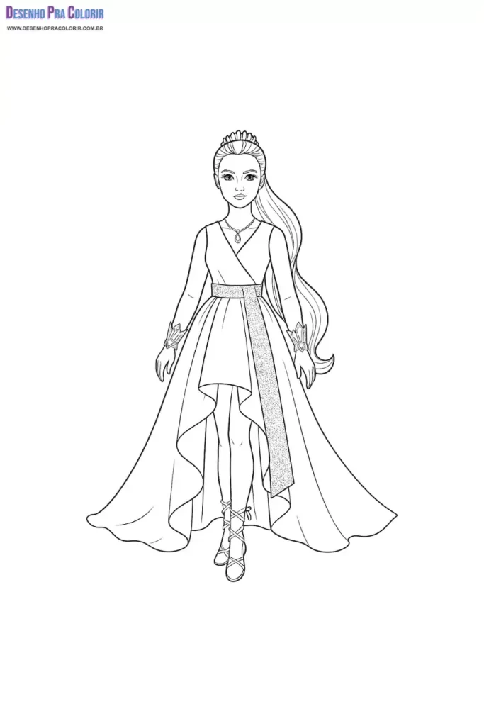Barbie Para Colorir