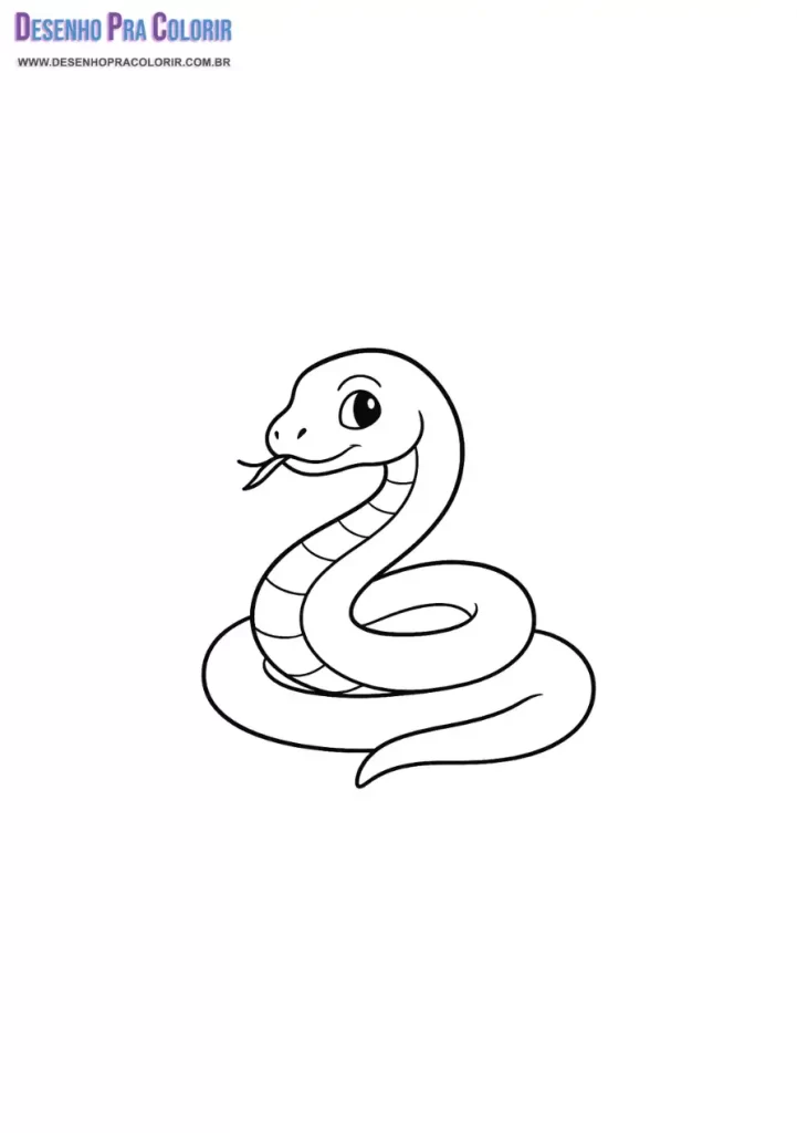 Cobra Para Colorir