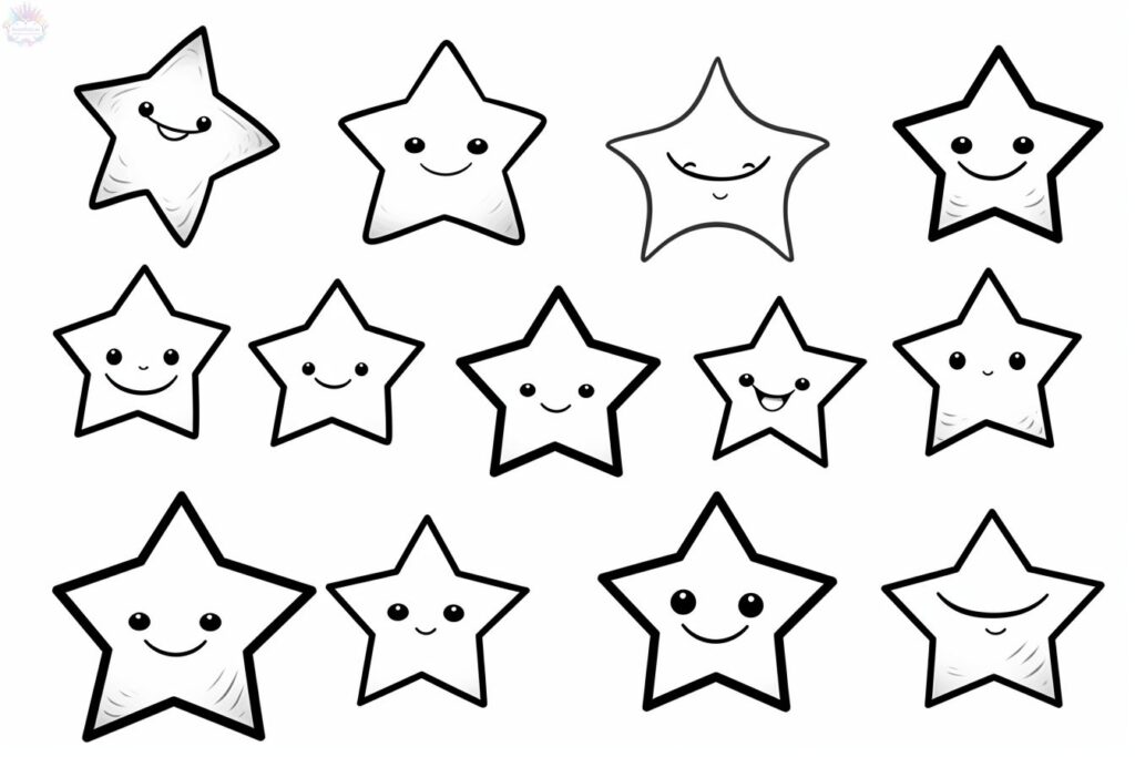Estrela Para Colorir