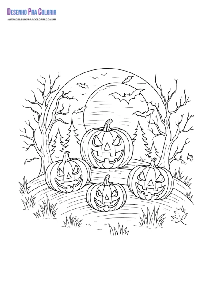 Halloween Para Colorir
