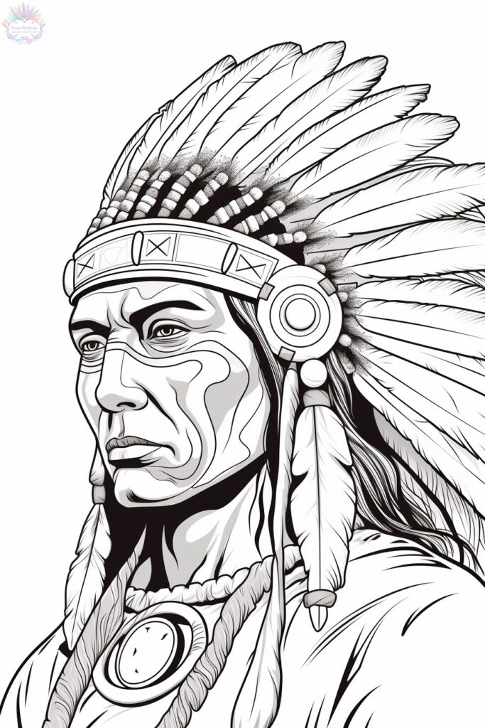 Índio Para Colorir