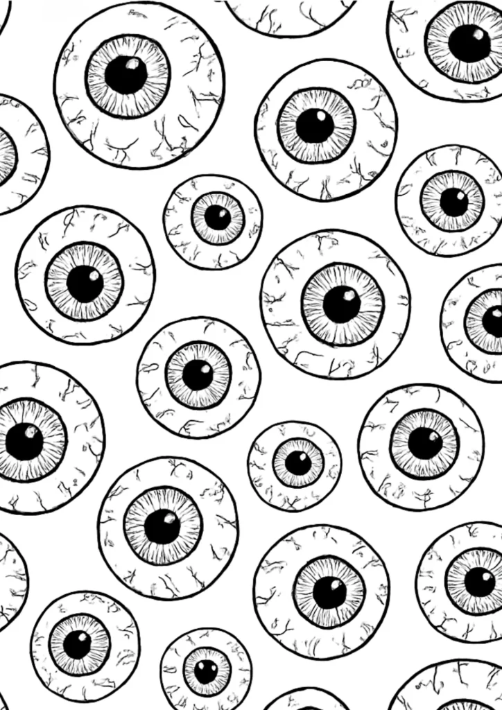 olhos para colorir