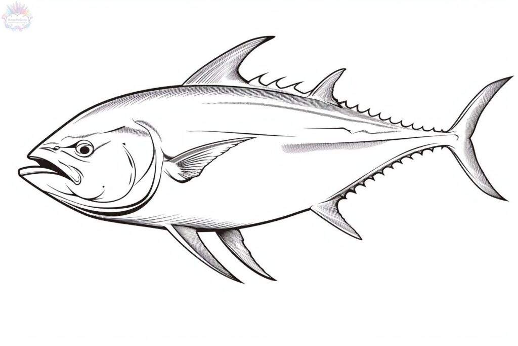Peixe Para Colorir Atum