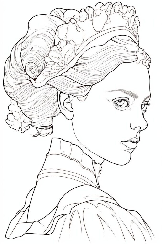 Rosto Para Colorir