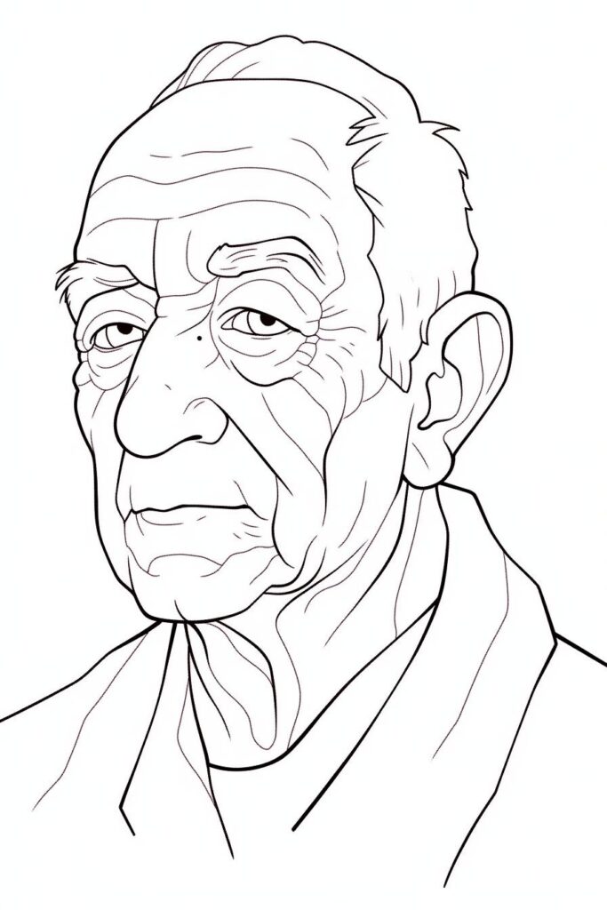 Rosto Para Colorir