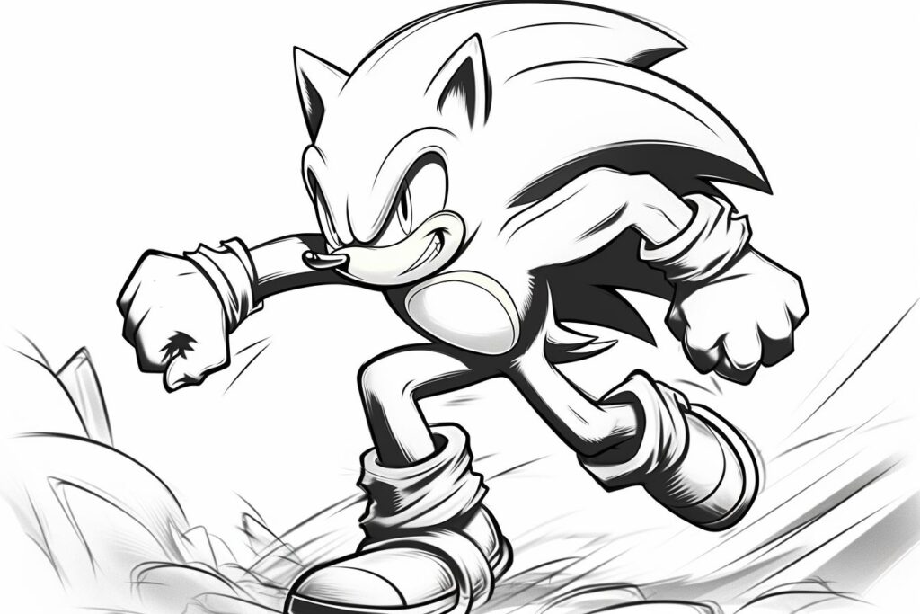 Desenho Para Colorir Sonic