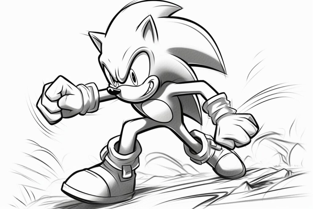 Desenho Para Colorir Sonic