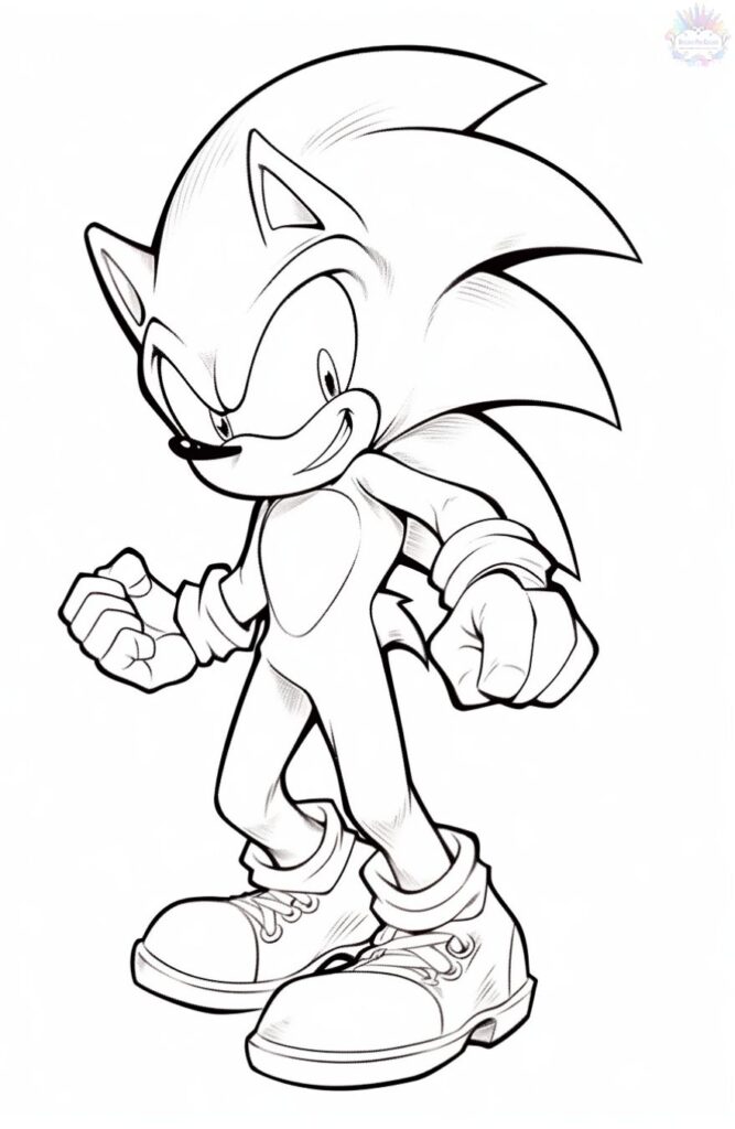 Desenho Para Colorir Sonic