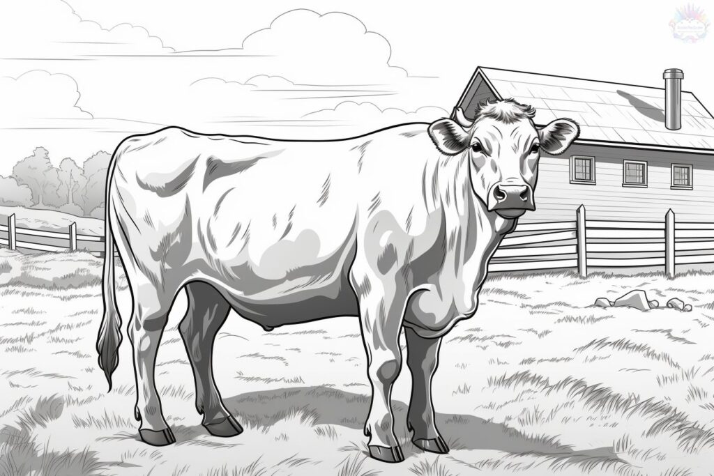 animais da fazenda para colorir