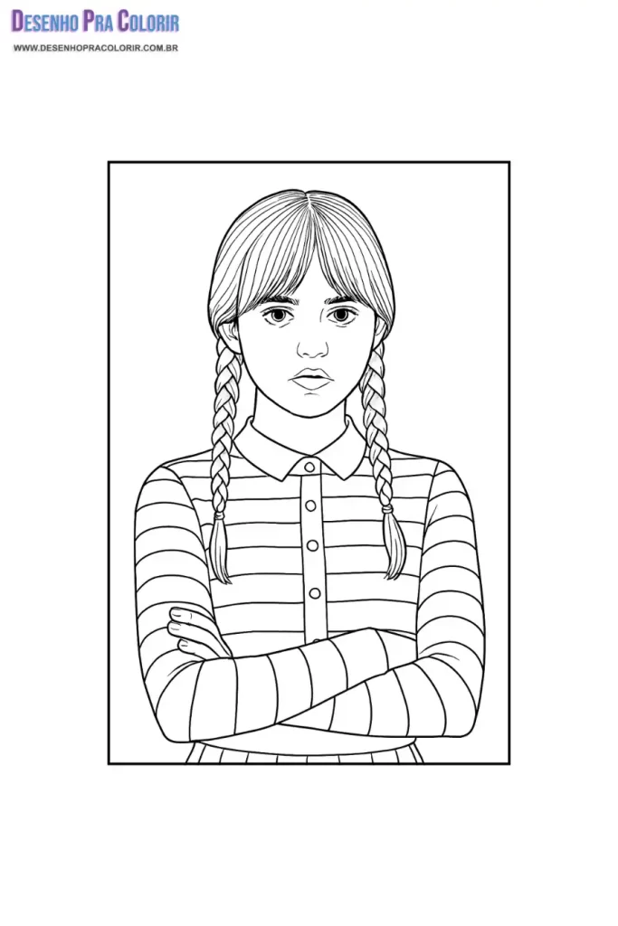 Wandinha Para Colorir