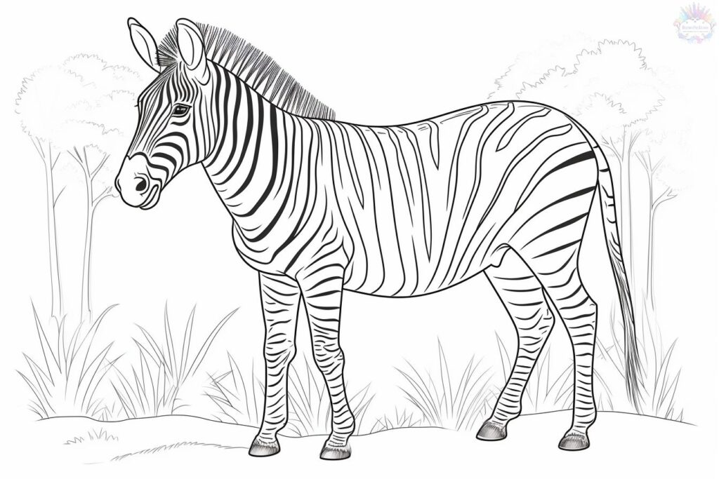 Zebra Para Colorir