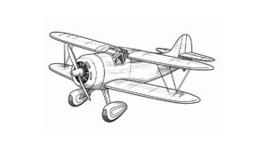 Meios de Transporte Para Colorir Avião