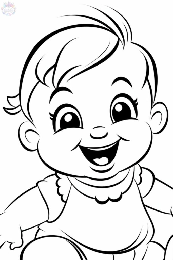 BebĂȘ Para Colorir