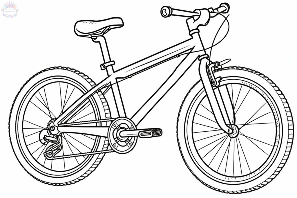 Bicicleta Para Colorir