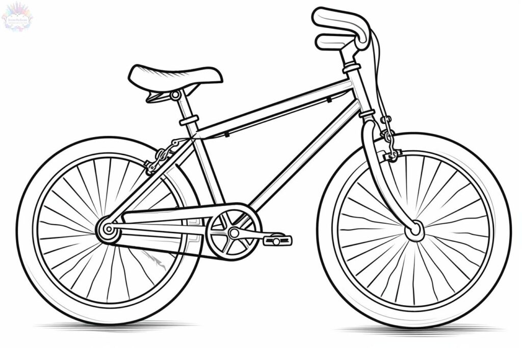 Bicicleta Para Colorir