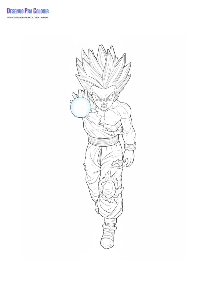 Dragon Ball Para Colorir