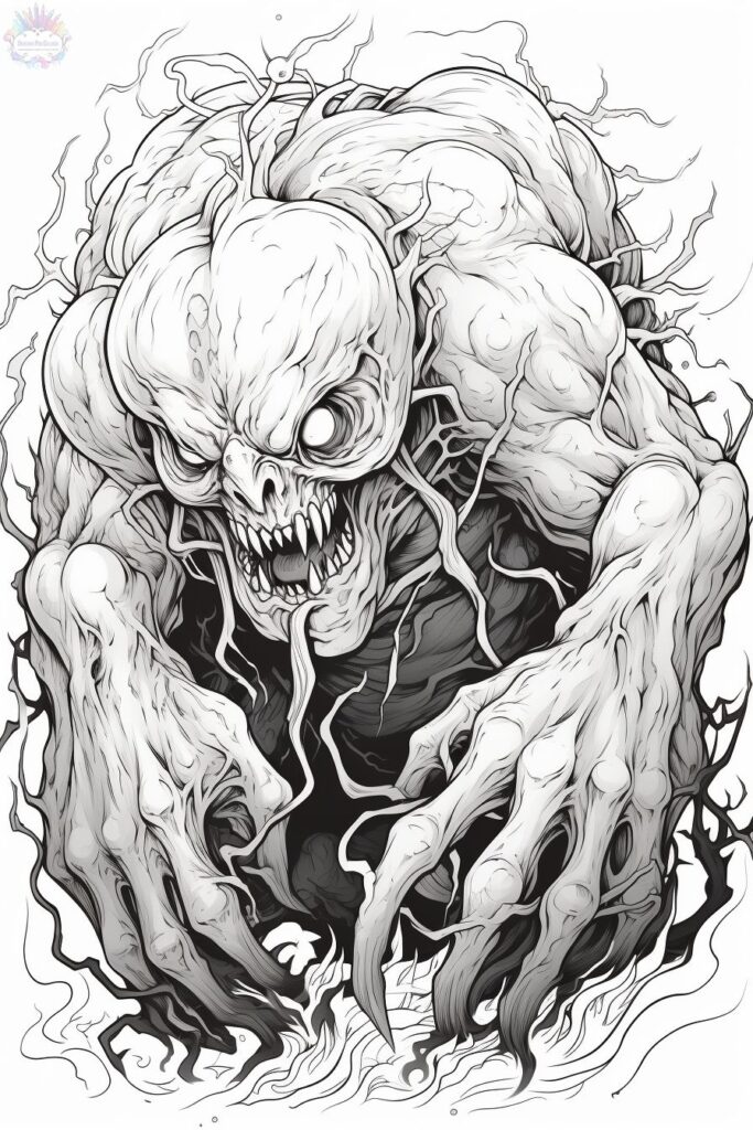 Monstro Para Colorir
