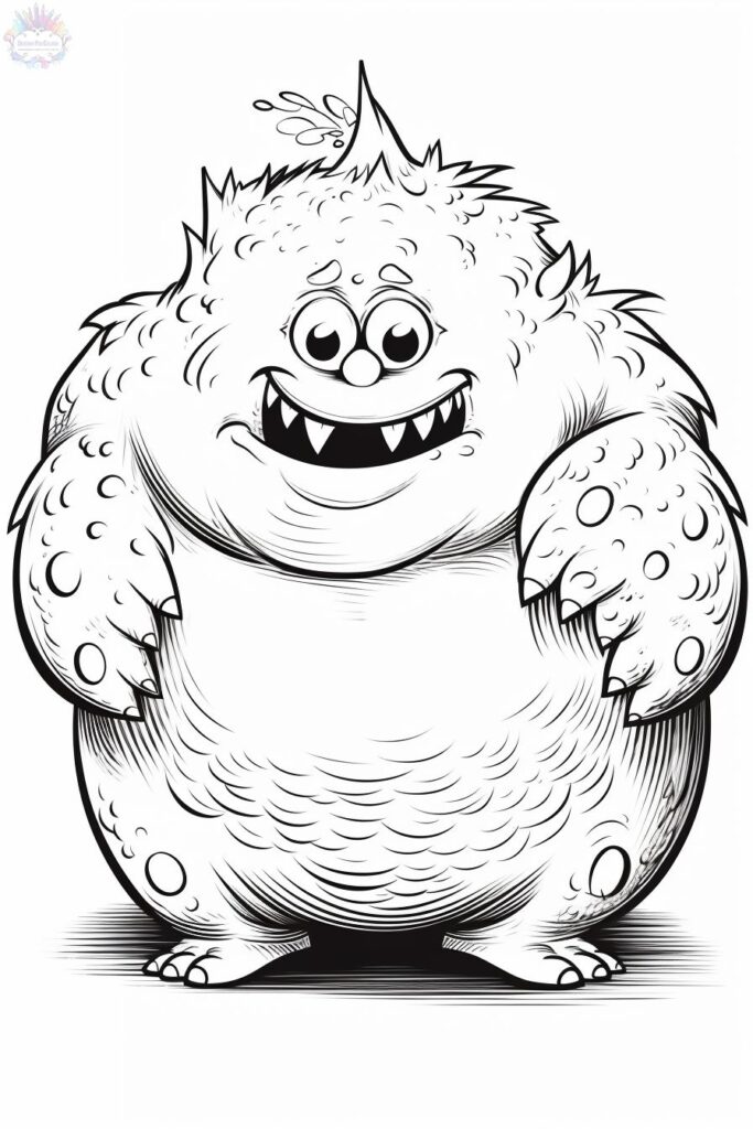 Monstro Para Colorir