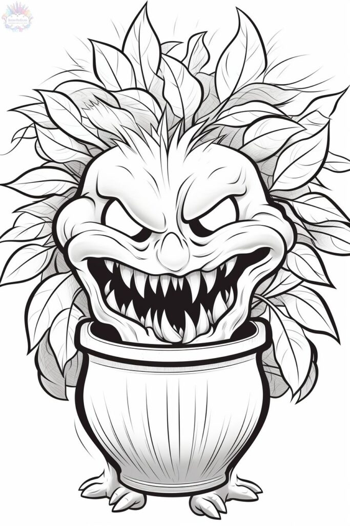 Monstro Para Colorir