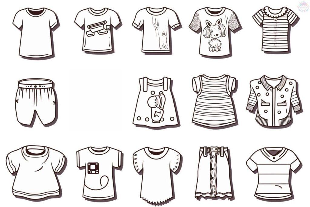 Roupa Para Colorir