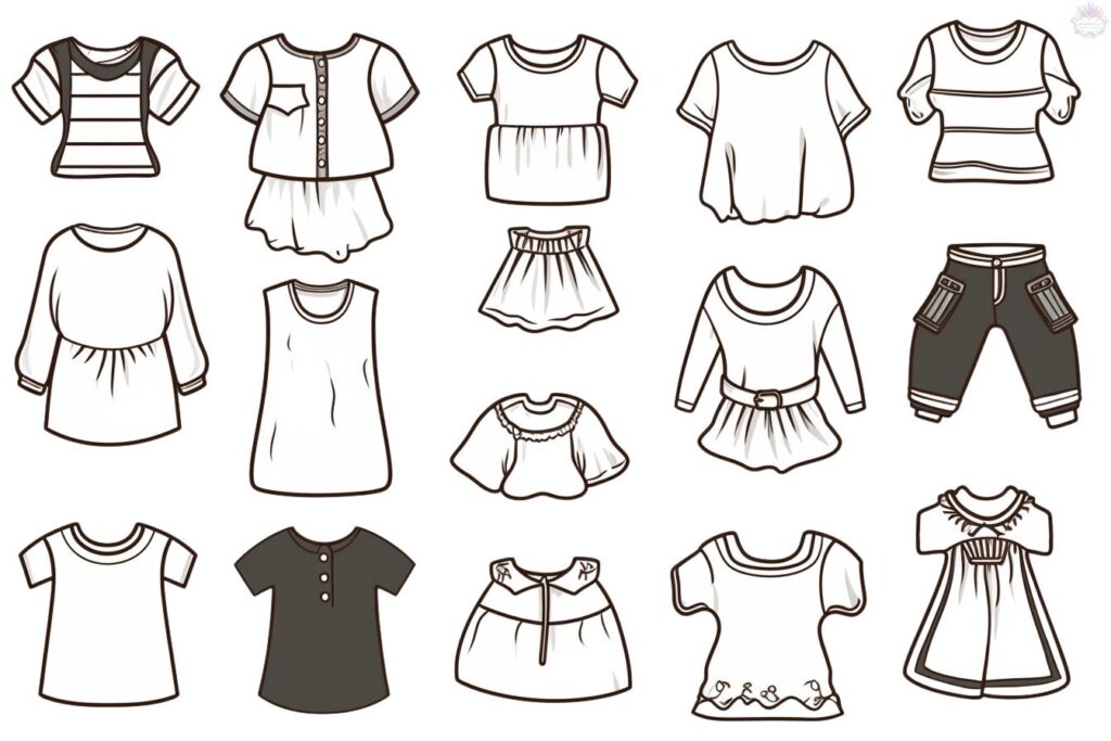 Roupa Para Colorir