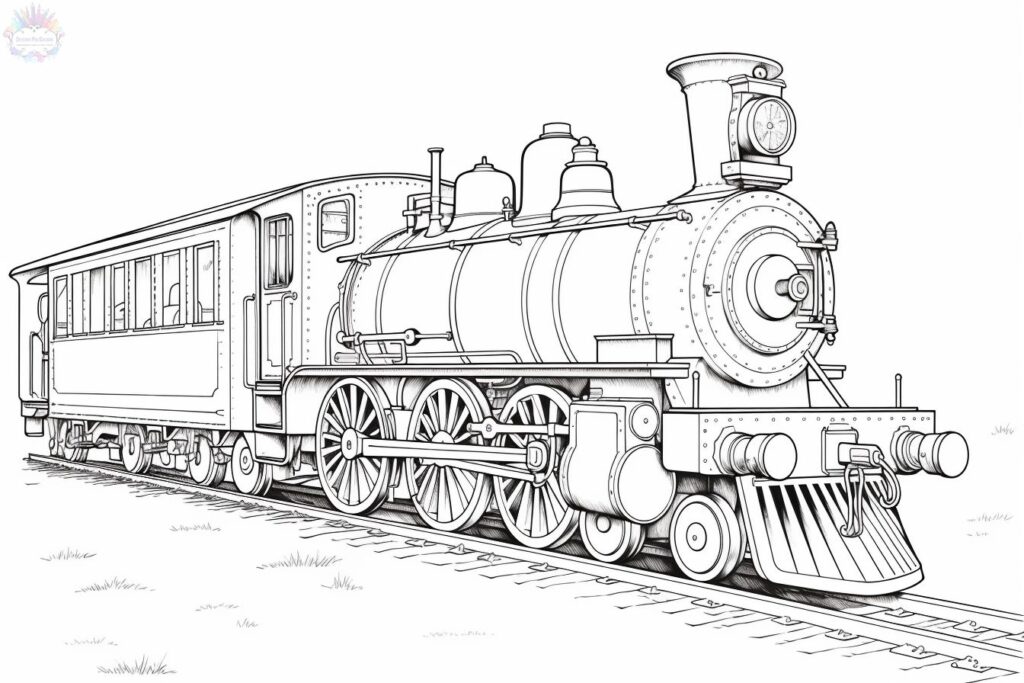 Trem Para Colorir