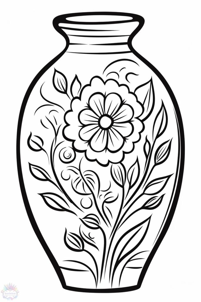 Vaso Para Colorir
