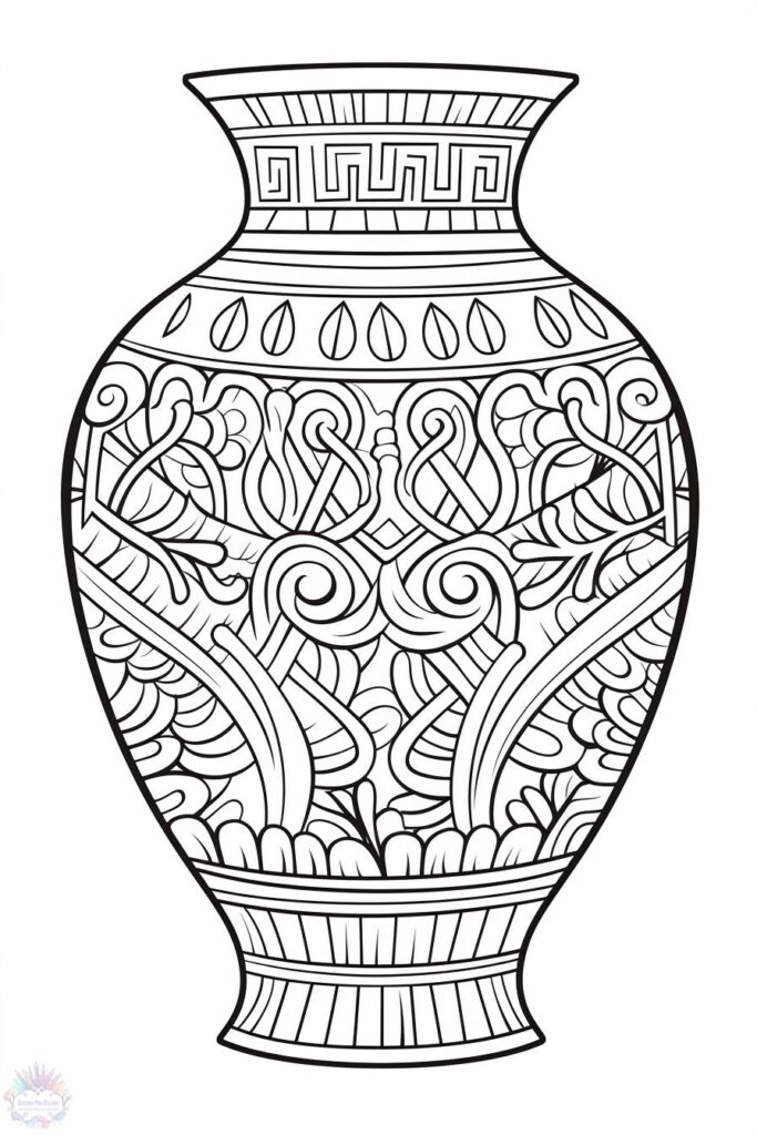 Vaso Para Colorir