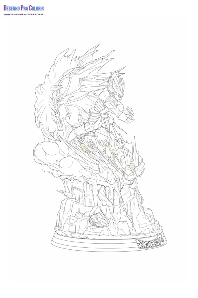 Vegeta para Colorir