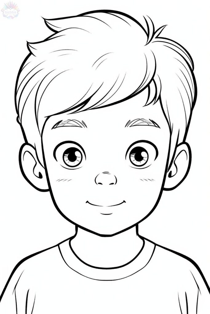 Faces Coloring Pages