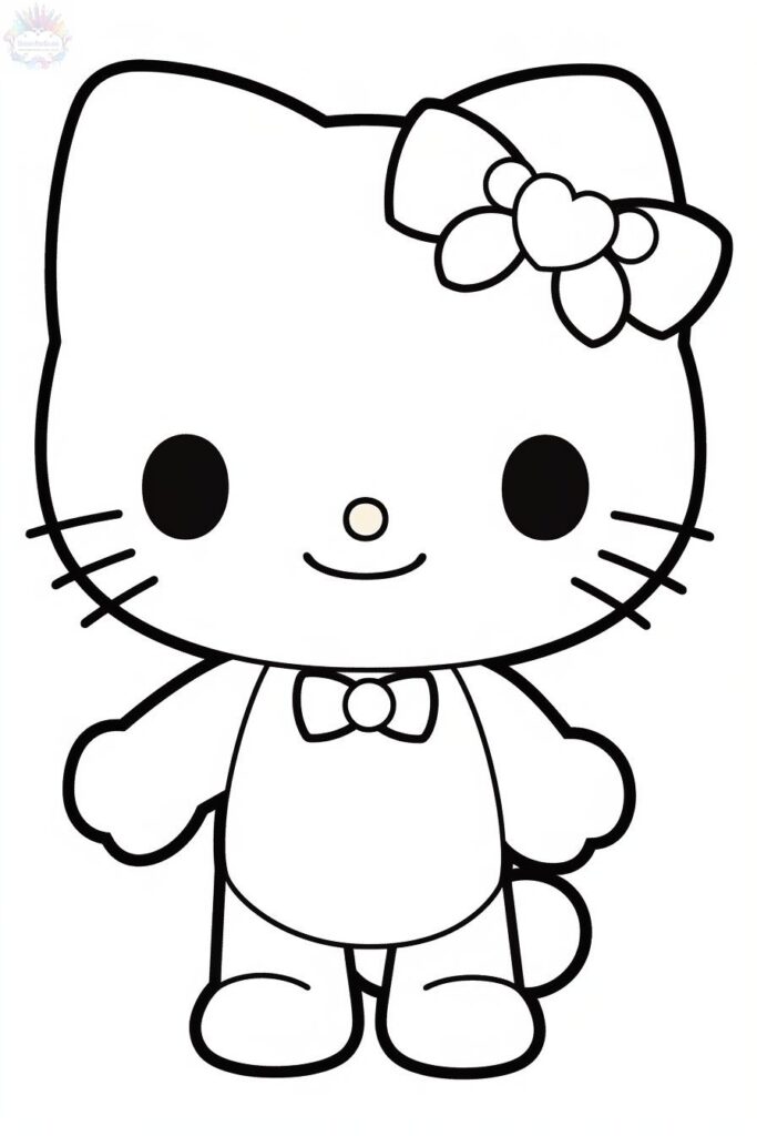 Hello Kitty Coloring Pages