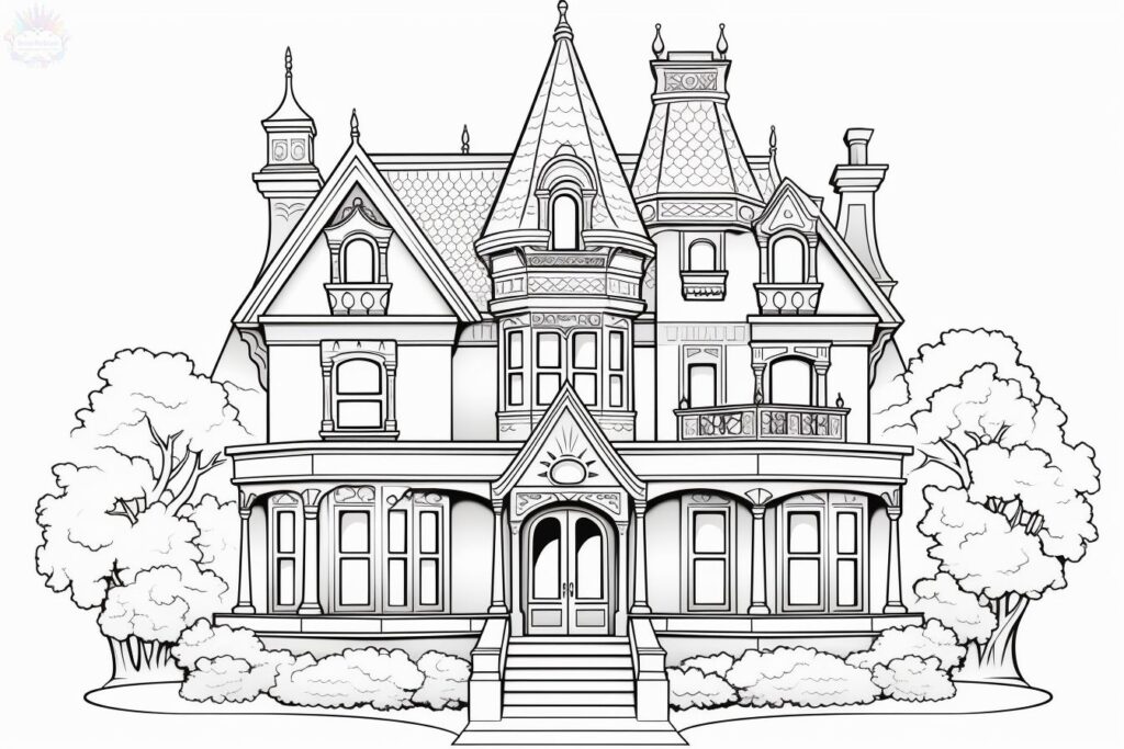Houses Coloring Pages