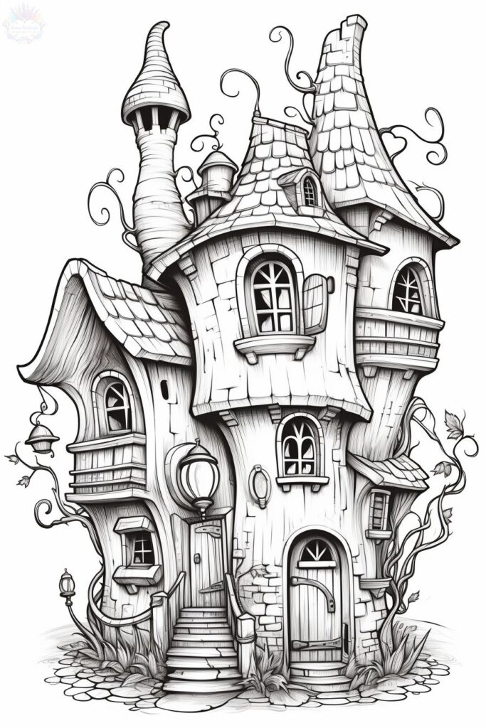 Houses Coloring Pages