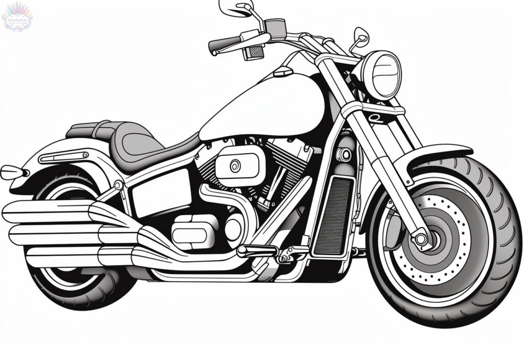 Motorcycle Coloring Pages