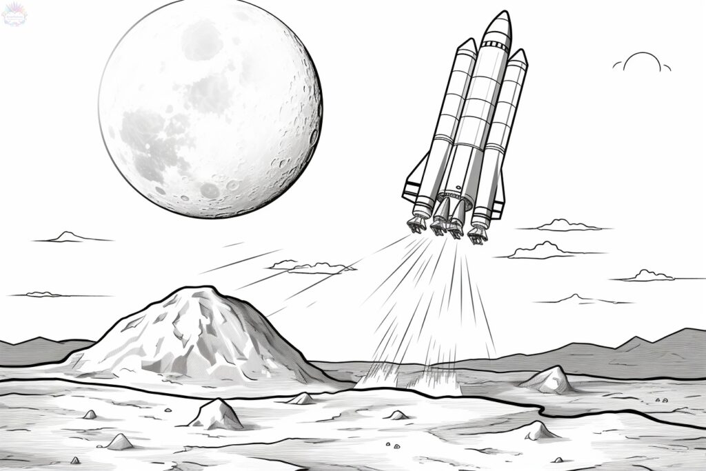 Rocket Coloring Pages